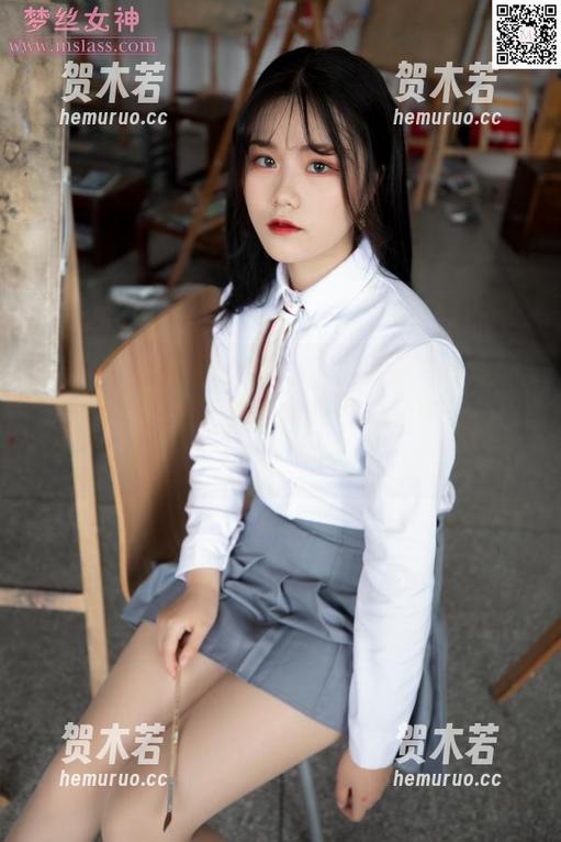 MSLASS梦丝女神 - 这组高清写真里的诗琪与帆布鞋，简直就是我心目中“休闲女神”。