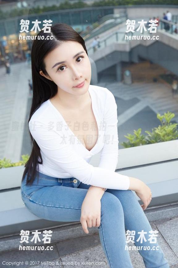 蜜桃社-多香子 蜜桃社 - 多香子白色私拍——这些原图也太有氛围了吧!