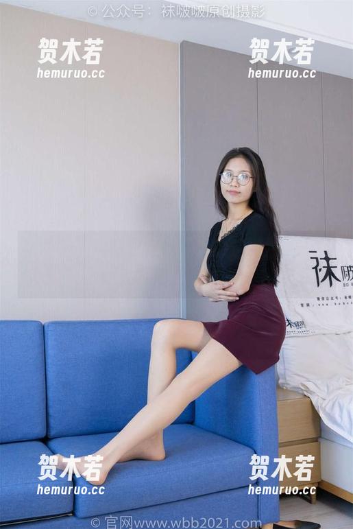 袜啵啵 - 小甜豆与她的白色渔网袜，一组让人嘴角上扬的照片
